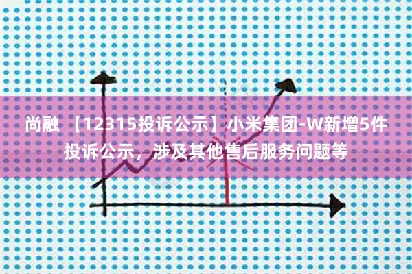 尚融 【12315投诉公示】小米集团-W新增5件投诉公示，涉及其他售后服务问题等